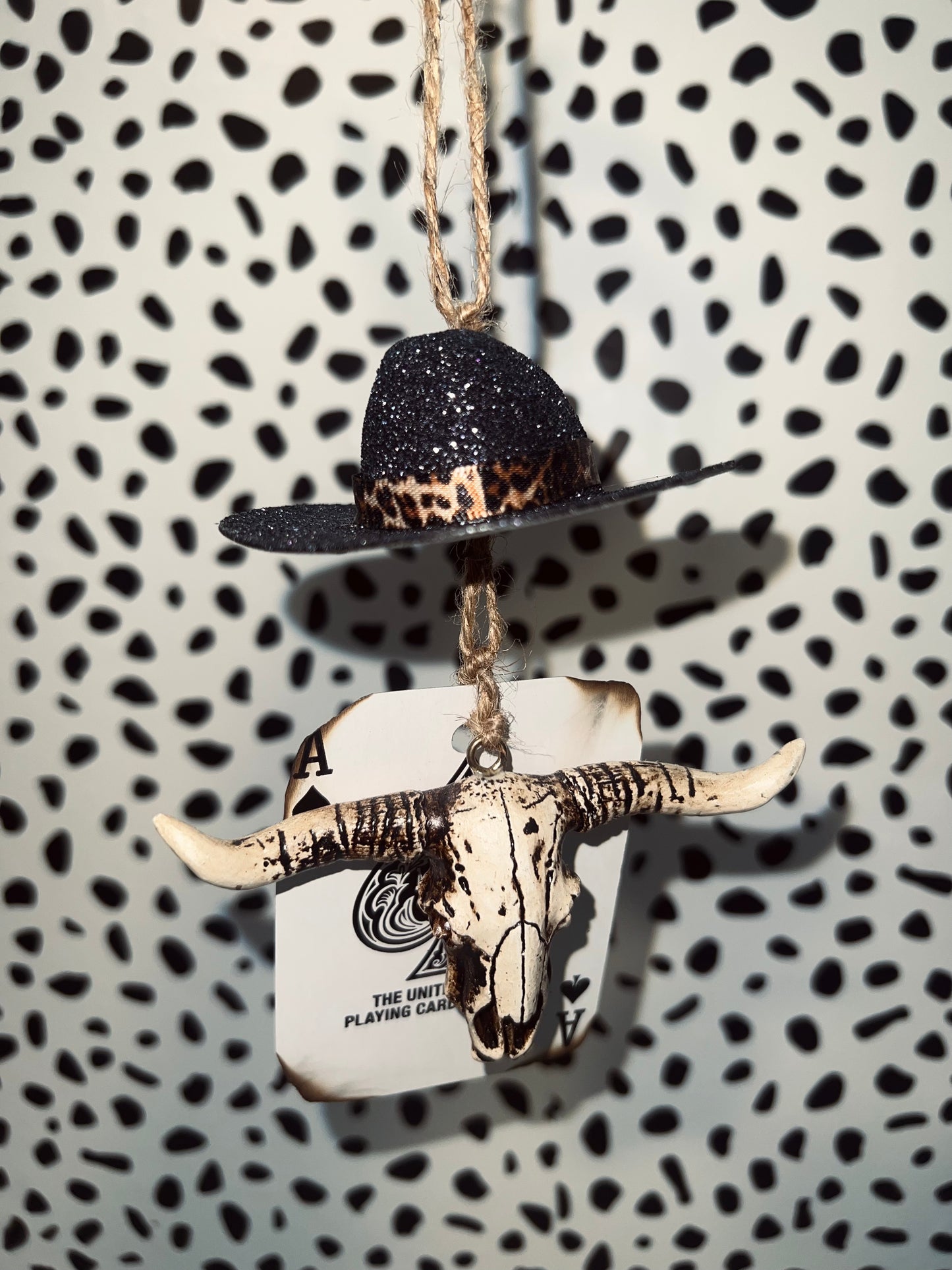 Cowboy hat car charm