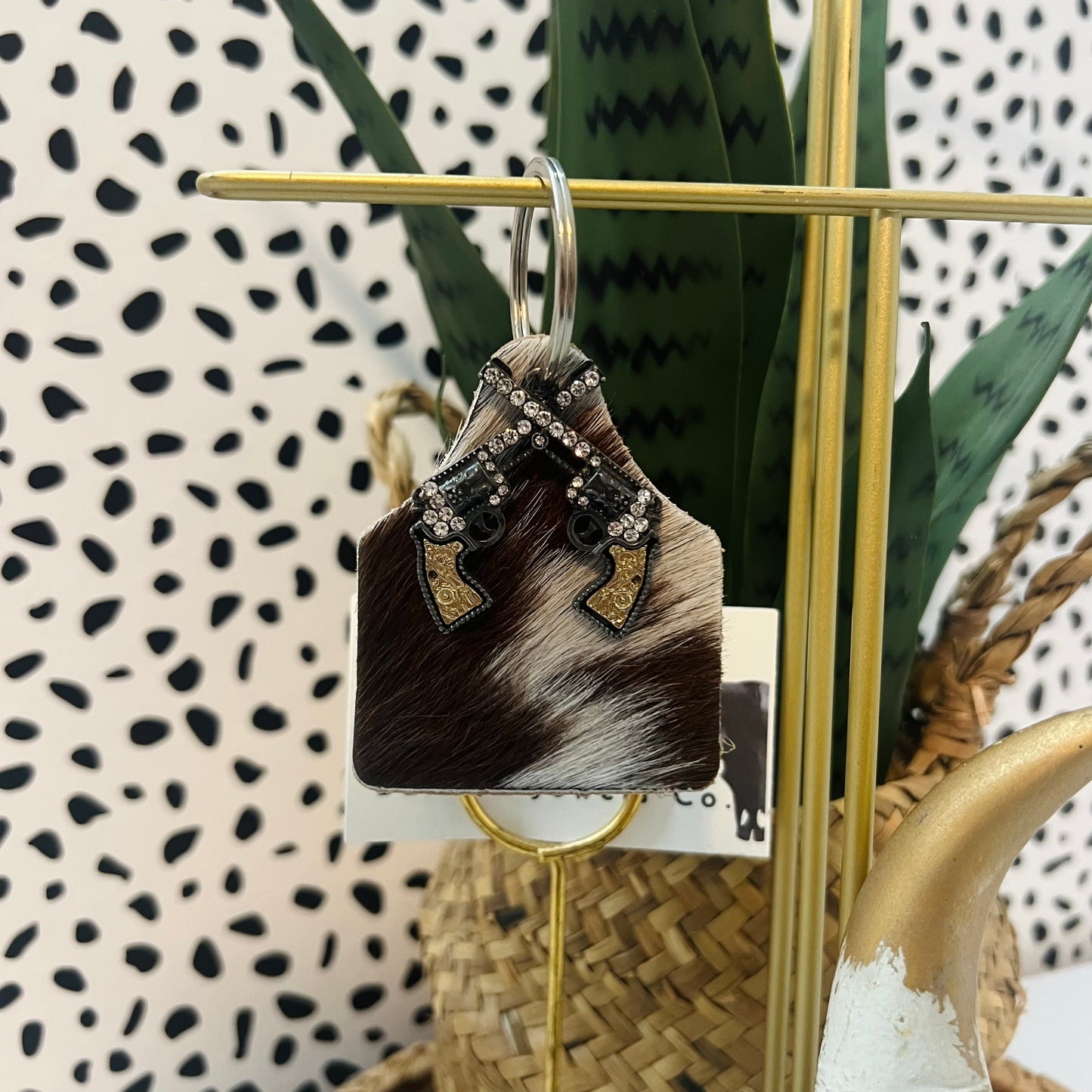 Cowhide Key Chain