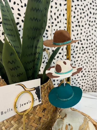 Cowboy Hat Car Charm